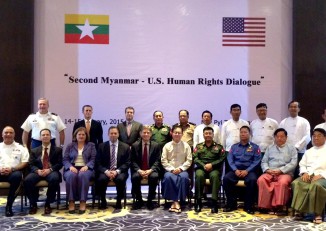 US delegation meets with Burmese officials in Nyapyidaw to discuss human rights on Wednesday (Photo: US embassy, Rangoon)