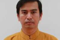 Independent candidate Sai Hso Harn is contesting the regional assembly seat in Langkho, Shan State. (PHOTO: DVB)